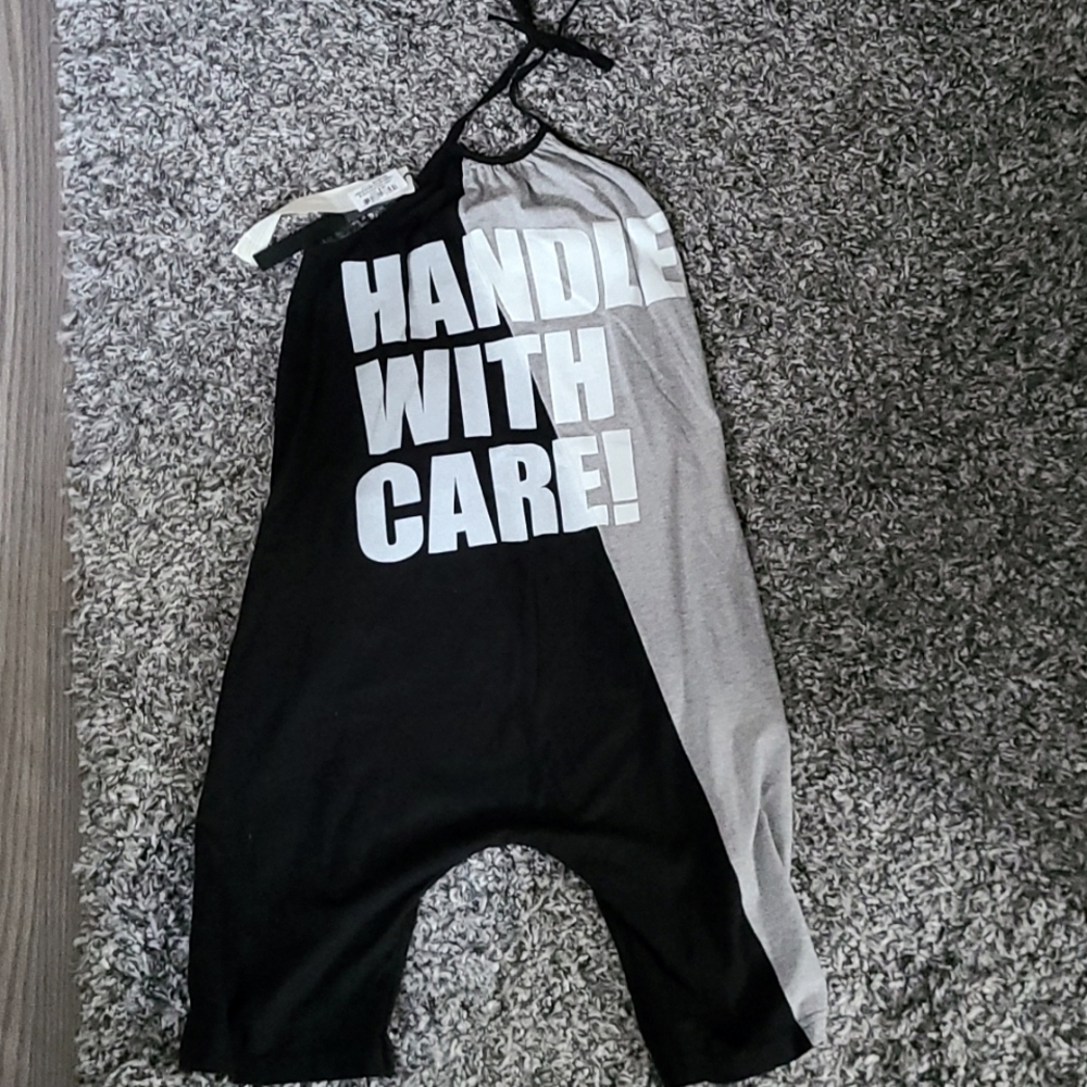 NWT Girl's Nununu Overall Romper. Size 8-9.